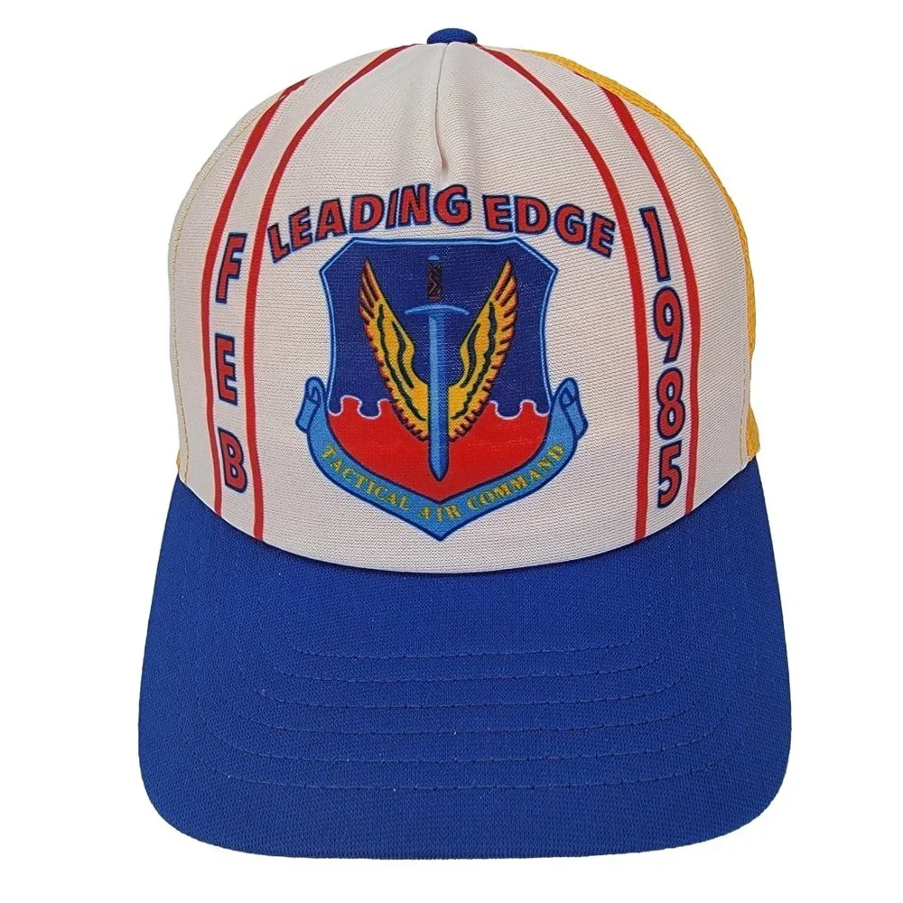 Vintage 80s USAF‎ Tactical Air Command Hat 1985 Air Force Snapback Mesh Trucker